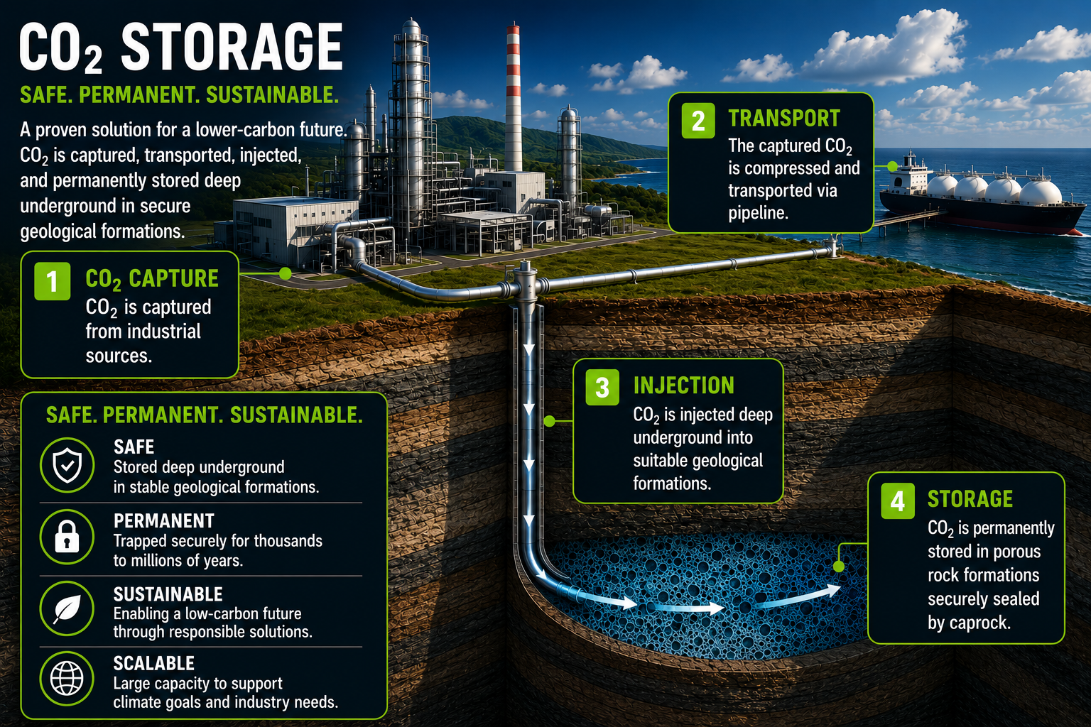 CO₂ storage modelling